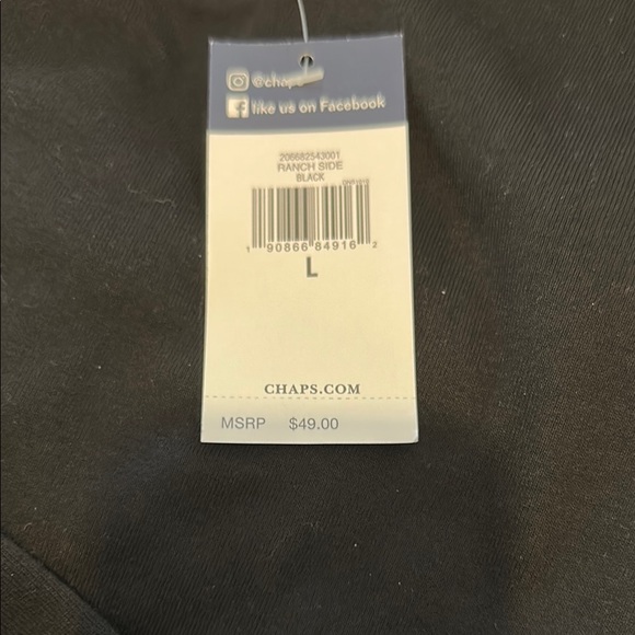 Chaps Black Women's Top with braided sleeves NWT - Picture 6 of 6